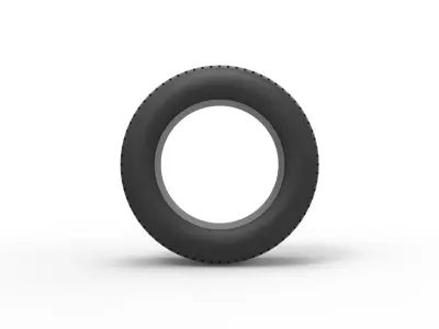 Tire of Dirt Modified stock car V2 Scale 1 to 25 3D print model