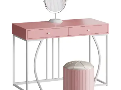 Coiffeuse avec tiroirs Nureen 3D model