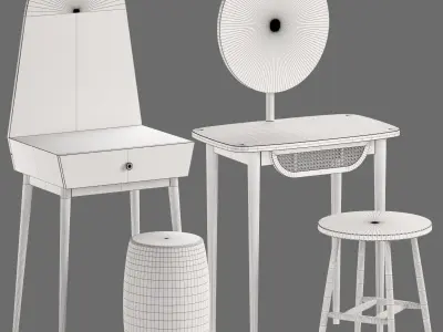 La Redoute Dressing Tables Set 2 3D model