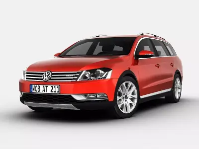 Volkswagen Passat Alltrack 2013 3D model