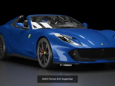 SUPERCARS - McLaren 765LT Spider and Ferrari 812 Superfast 3D Model Pack