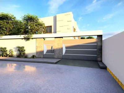 small private apartment unit with swimming pool Free 3D model