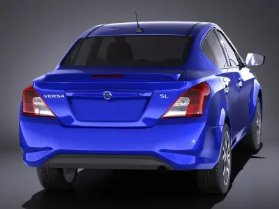 Nissan Versa Sedan 2017 VRAY 3D model