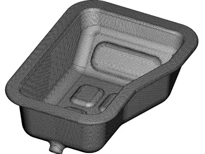 Automotive Oil Pan 3D print model