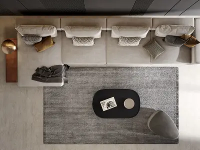 interior living room scene 30 3D model