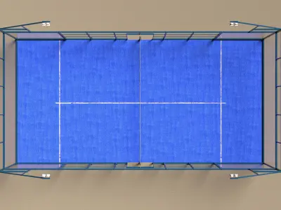 Padel Court 3D model