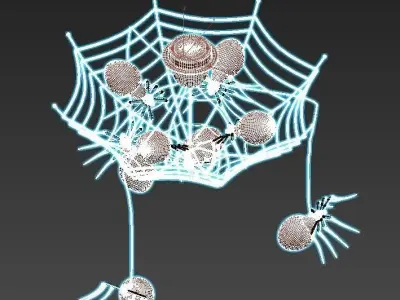 divinare-1308-02-pl-8 spider chandelier 3D model