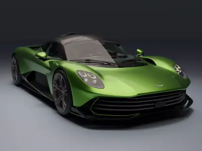 Aston Martin Valhalla Low-poly 3D model