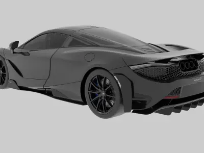 McLaren 765LT Low-poly 3D model