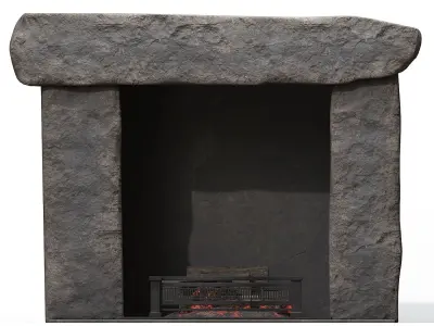 Stone Fireplace 3D model purchase