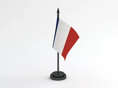 Table Flag France 3D model