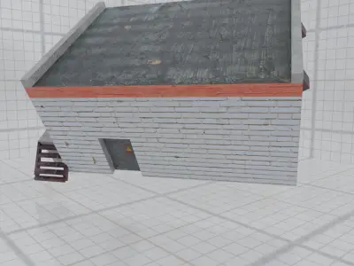 Russian transformer box Low-poly 3D model