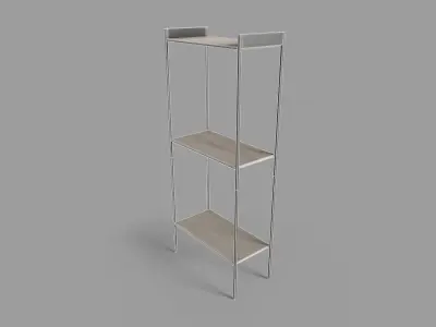  Wall Mounted Shelving Units Low-poly 3D model