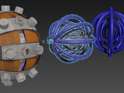 Aero Vortex Motor Generator - Concept 3D model