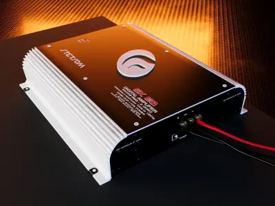 Car Sound Box System Speaker Brazil 3D model