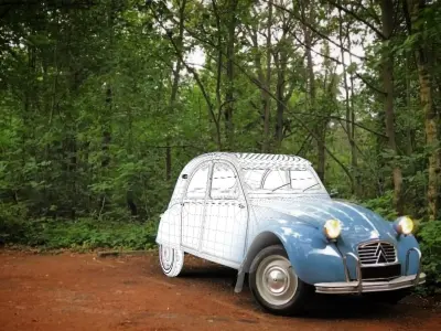 Citroen 2cv azam 1963 3D model