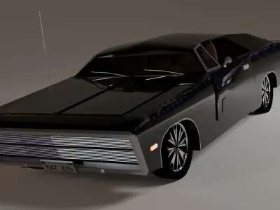 Dodge car Low-poly 3D model