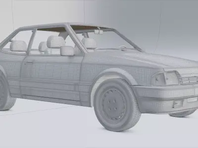 Volkswagen Apollo GLS 1990 - OBJ file only 3D model