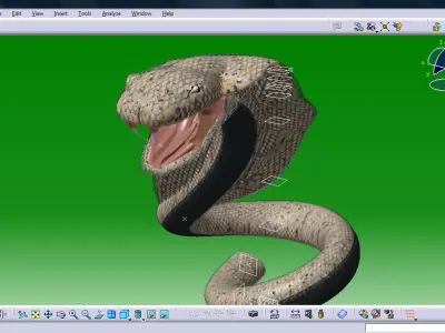 Cobra head Free 3D model