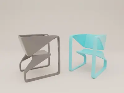 curve chair 3D model