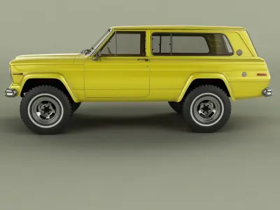 Jeep Cherokee  SJ  Wide-track 3D model