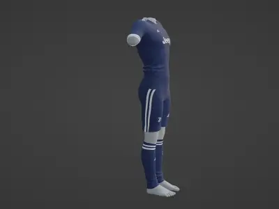 Juventus Sportwear Low-poly 3D model