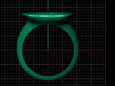 Luxury enamel and jewelry women ring 3D print model