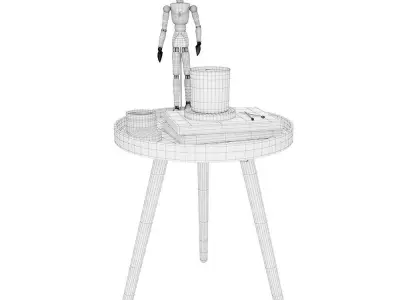 Decoration Set - Livingroom 03 3D model