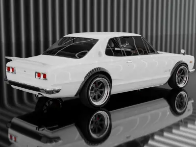 Nissan Skyline GT-R 1968-1972 3D model