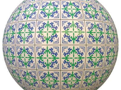 tile patterned 84-seamless-4k-pbr  3D model