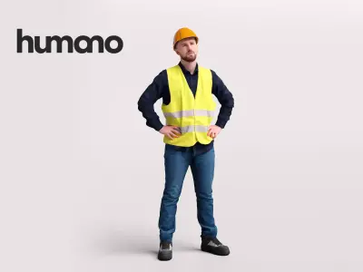 Humano Man Warehouse Worker Engineer -2506-054-2489 3D model