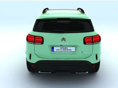 CITROEN SUV C5 AIRCROSS Low-poly 3D model