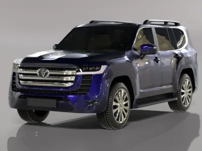 Toyota Land Cruiser 300 3D model Low-poly 3D model