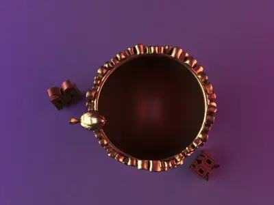 Cute Girl Head Vase 3D print model