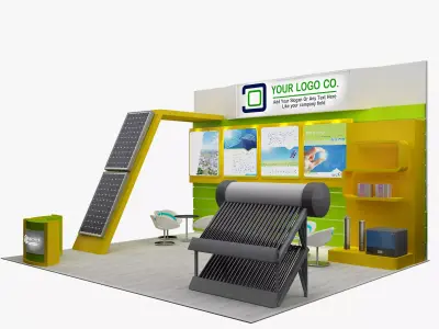 Booth Exhibition Stand a107a 3D model