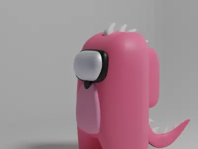 3d characters for games AMONG US 3D Low-poly 3D model