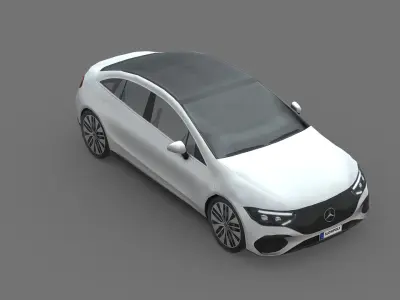 Mercedes-Benz EQE Low-poly 3D model