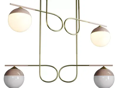 CorteZari pendant light Low-poly 3D model