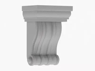 Scroll Corbel 31  3D model