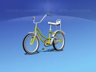 Girls Bike 1970 3D model