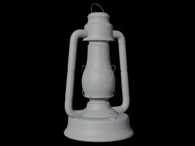 Antique Copper Lantern 3D model