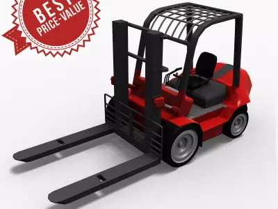 Hight Lift Truck LowPoly 3D model