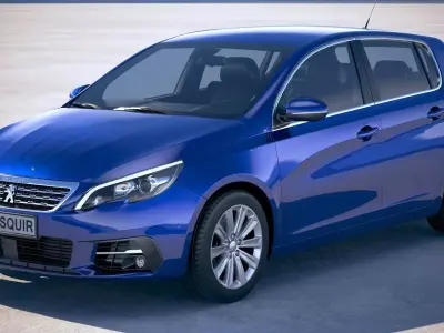 Peugeot 308 2018 3D model