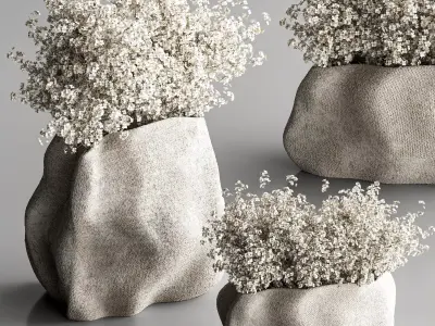 Bouquet collection set 012 3D model
