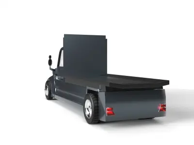 E-Truck Evolution Low-poly 3D model