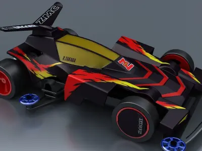 4WD CAR MINI TOY racing 3D model