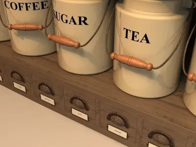 food storage vintage 3D model