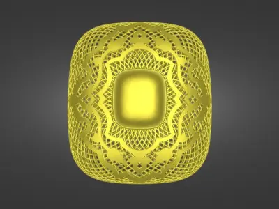 Gold Ring CAD model 3D print model
