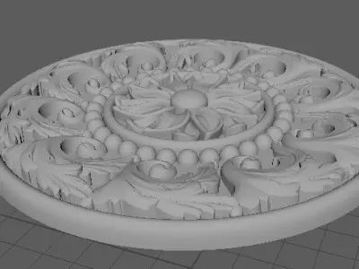 rosette decorative medallion 3D model order
