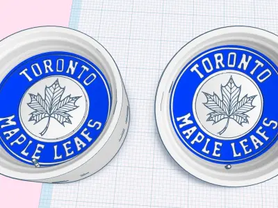 NHL Toronto Maple Leaf rims 3D print model
